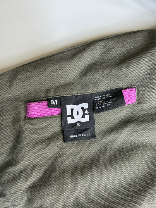 Y2K DC Shoes Reversible Monogram Bomber Jacket Women's (S)