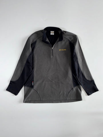 Columbia Titanium Polartec Half-Zip Fleece – Charcoal/Black – (XL)