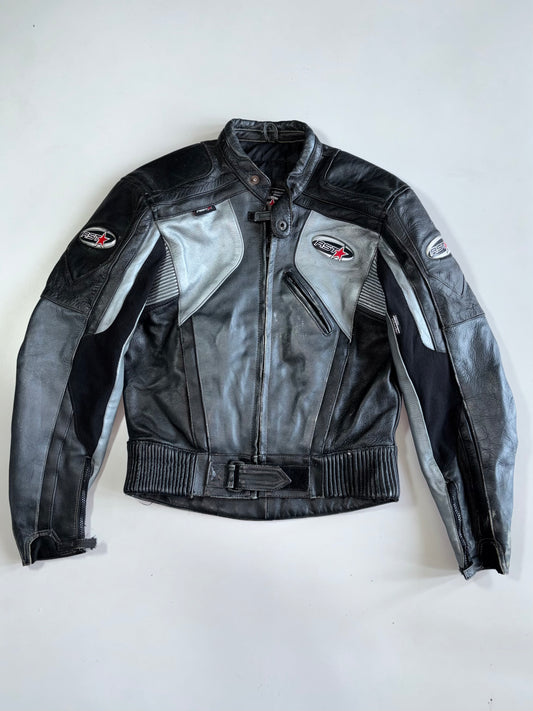 RST Genuine Quality Cowhide UK-Designed Colorblock Armored Leather Motorsport Jacket (S)