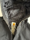 Carhartt Black Duck Canvas Quilted Hooded Work Jacket (XL)