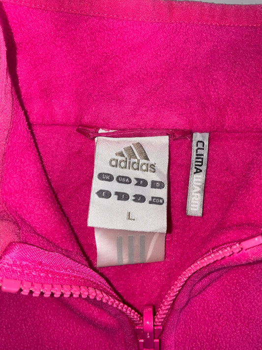 Adidas | Pink Climawarm Zip-Up Fleece Jacket (S)