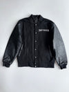 Premium Dragon Embroidered Varsity Jacket With Leather Sleeves (M/L)