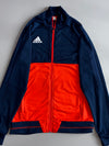 Adidas Track Jacket Navy Blue & Orange Full Zip Training Jacket, Men’s (M)