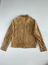 Vintage 2000s D&G Dolce & Gabbana Tan Leather Utility Jacket (XL)