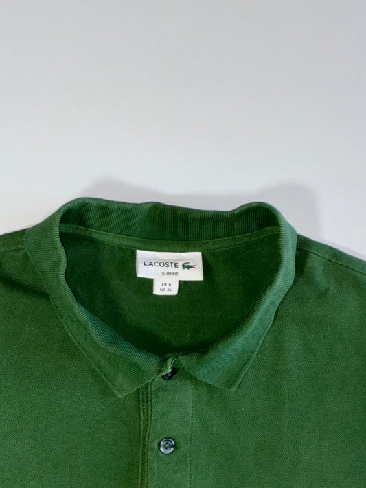 Lacoste Forest Green Slim Fit Piqué Polo T-Shirt – (XL)