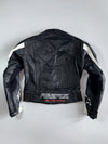 Fire Fox | Leather Racing Jacket with Carbon Fiber Shoulder Armor (Paded)(S)