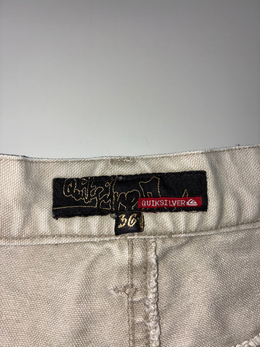 Quiksilver Beige Straight Pants (W:37) (L:44.5)