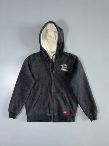 Dickies Sherpa Lined Zip Hoodie in Charcoal (M)