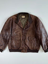 Anson’s Premium Original Leather Bomber Jacket (XL)