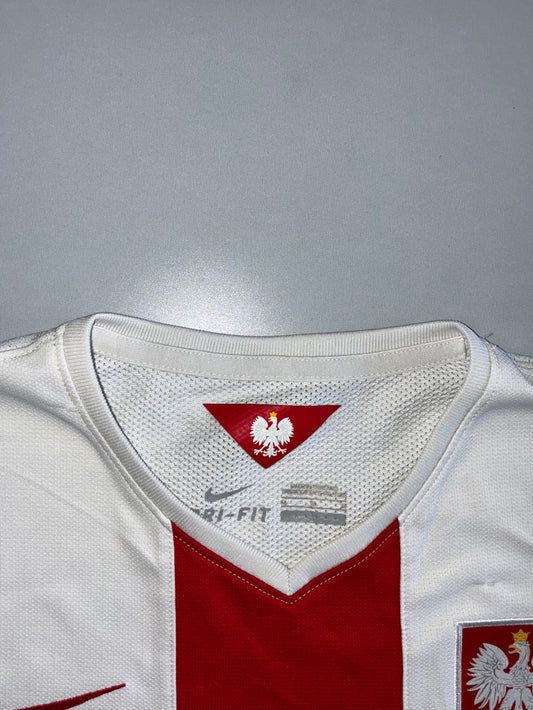 Nike | Poland National Team Home Football Jersey #15 | White & Red (XS)