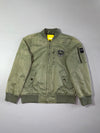 Jeep Washed Nylon MA-1 Bomber Jacket – Olive Green (S)