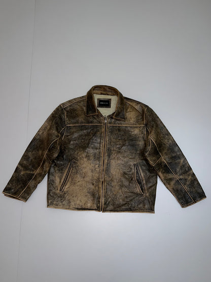 ZSuper Premium Vintage Original Jones New york Leather Jacket (RARE) (XL/2XL)
