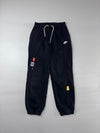 Nike Patch-Detail Black Cuffed Joggers (W:28) (L:37)