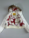 Hollister White Faux-Fur Trim Puffer Jacket (XS)