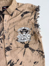 V-Twin Motorcycle Apparel Tie-Dye Cut-Off Shirt - Khaki (M/L)