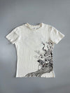 Big Train | Japanese Crane Art Graphic embroidered Tee | Off-White (M)