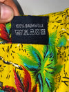 Trend Hawaiian Shirt – Yellow Palm Tree Print (S/M)