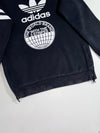 Adidas Originals "World Brand" Globe Graphic Side-Zip Sweatshirt – Black (M)