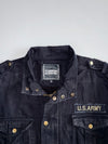 Foreign Exchange Black U.S. Army Patch Field Jacket (L)