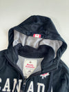 Roots Canada Spellout Zip Hoodie Black(Xs)