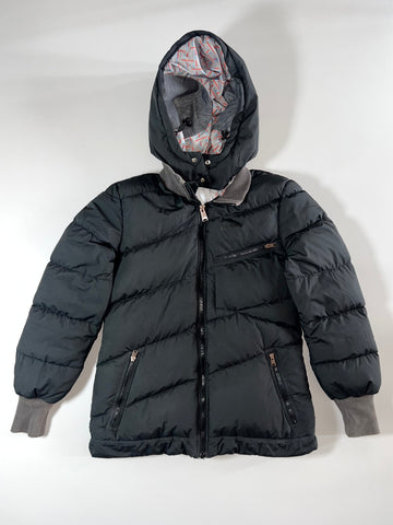 Reebok Black Hooded Puffer Jacket women's (S)