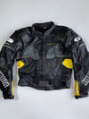 Vintage Shoei’s Original Pure Leather Paded Racing Jacket With Reflective Logo’s (M)