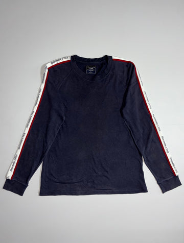 Abercrombie & Fitch Taped Logo Long Sleeve T-Shirt (L)