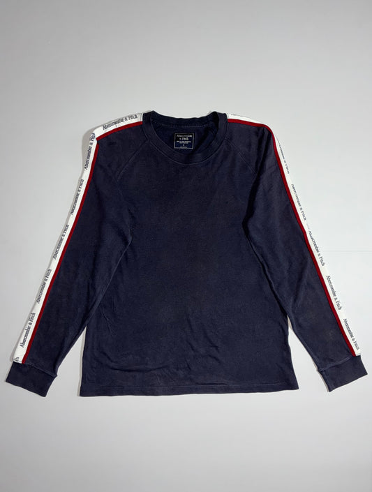Abercrombie & Fitch Taped Logo Long Sleeve T-Shirt (L)