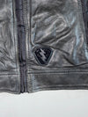 Diesel Distressed Black Leather Racer Jacket (S/M)