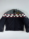 Triumph Checkered Flag Motorcycle Racing Jacket Padded  (XL)