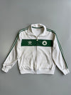 Adidas Originals NBA Boston Celtics Trefoil Three-Stripe Track Jacket in White & Green (XL)