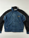 Vintage Alpinestars Navy Reflective Motorcycle Jacket Paded (L)