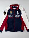 Polo Ralph Lauren “United States Racing Team” 2011 RL Racing Track Jacket – Navy/Red/White Colorblock, (M)