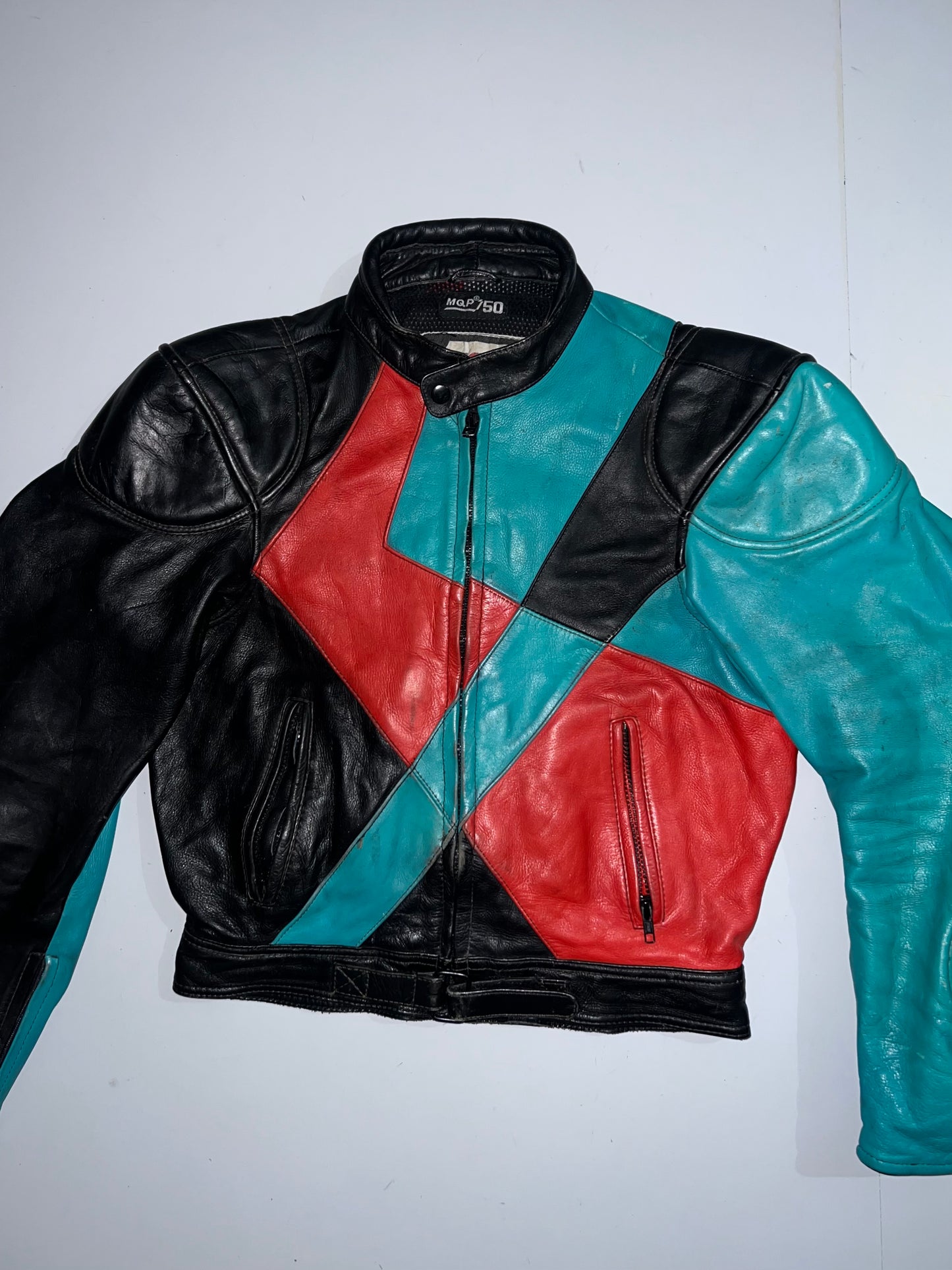 ! !    Super Premium Original Leather Biker Jacket (PADDED) (S)