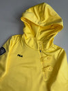 Fila Kids Yellow Asymmetric Zip Hoodie with Snap Tabs & Sleeve Patch (XS)