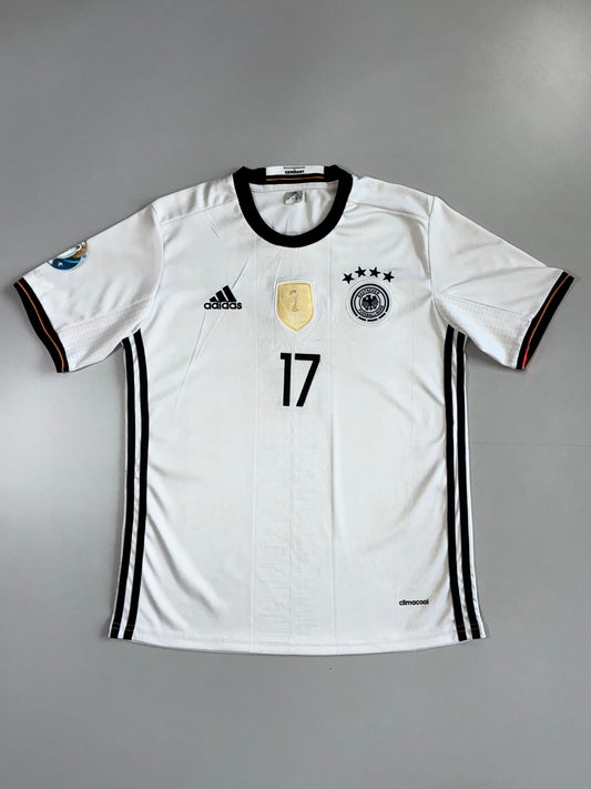 Adidas Germany #17 Boateng Euro 2016 Home Jersey(M)