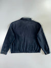 Polo Ralph Lauren 100% Cotton Made in Portugal Red Pony Pull Faded Black Full-Zip Harrington Jacket (XL)