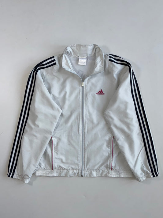 Vintage Adidas White Track Jacket(L)