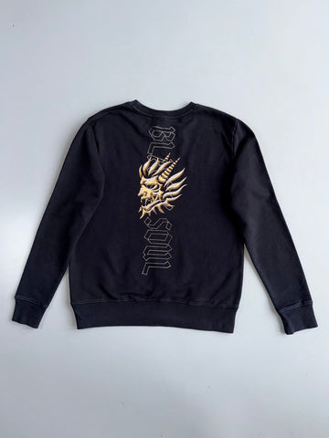Oniai Blood Soul Graphic Sweatshirt | Black Gold | (S/M)