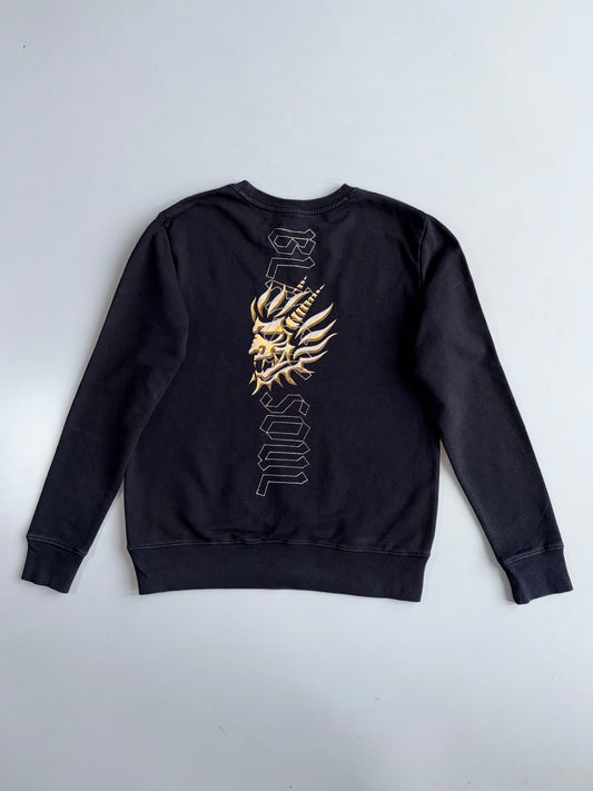 Oniai Blood Soul Graphic Sweatshirt | Black Gold | (S/M)