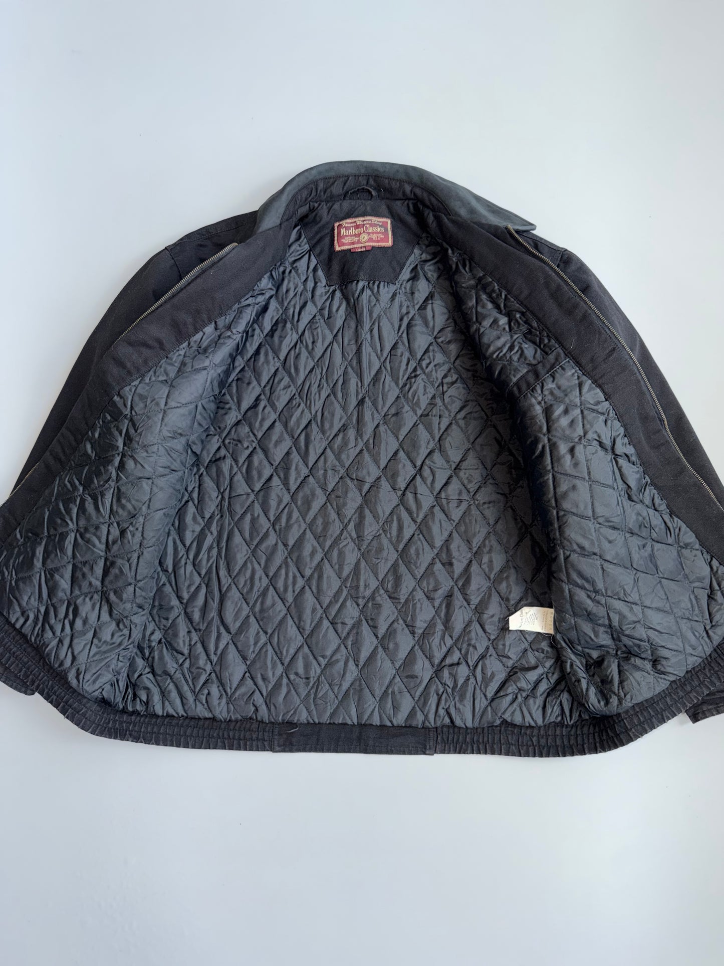 !         Vintage Marlboro Classics Heavy 100% Cotton Jacket | Leather Collar | Work Jacket very rare (XL)