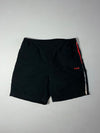Vintage Fila Black Nylon Track Shorts (W:34) (L:20)