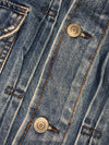 Levi’s Type II Pleated Distressed Denim Trucker Jacket (S)