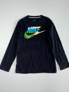 Nike Futura Multicolor Logo Long Sleeve Tee – Black (XS)