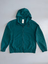 Reebok Vintage Teal Green Hooded Windbreaker Jacket — Made in Vietnam | Size L