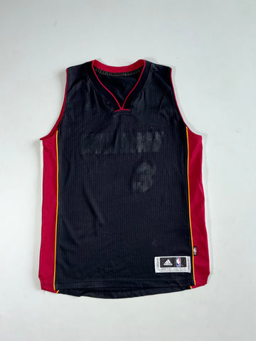 Adidas Miami Heat #3 Wade Swingman Jersey – Black (L)