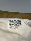 Vintage True Religion Olive Quilted Puffer Vest (M)