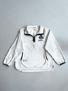 Vintage Black Yak White Polar Fleece Half Zip Pullover (L)