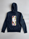 Nike NBA Embroidered Full Zip Hoodie Navy Gold (S)