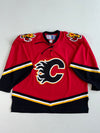Vintage CCM NHL Calgary Flames Lace Up Hockey Jersey (4Xl/5Xl)